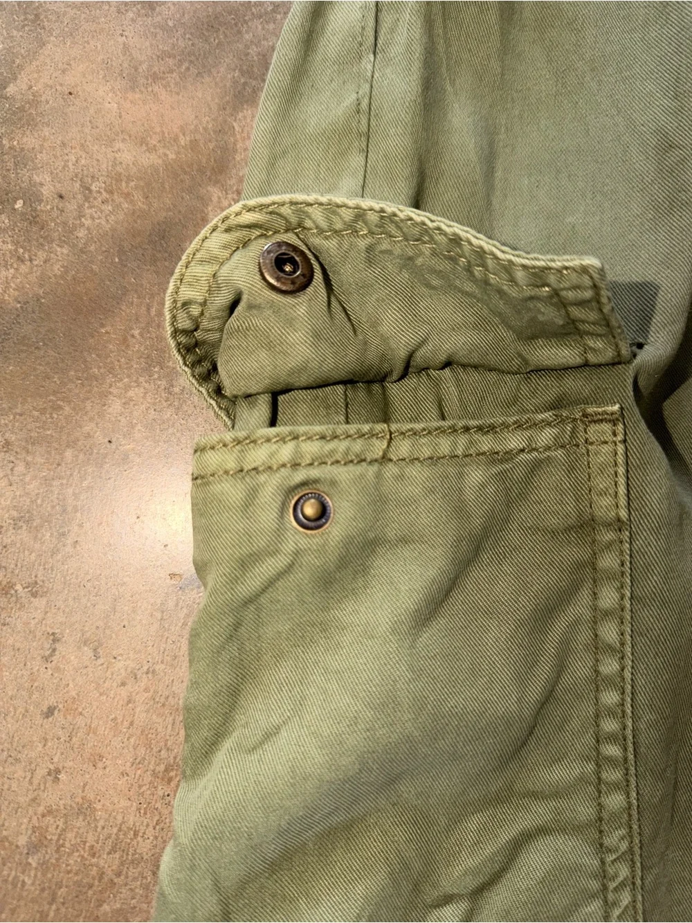 Elan 100% Tencel Olive Utility Cargo Jogger Pants Relaxed Fit M - Picture 5 of 13